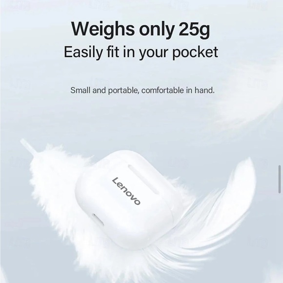 Lenovo LP40 Earphones TWS Black Wireless Bluetooth 5.0 Earbuds Touch Control - Picture 6 of 13